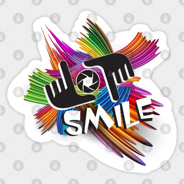 Smile To Take Picture Looks Beautiful Sticker by Nobiya